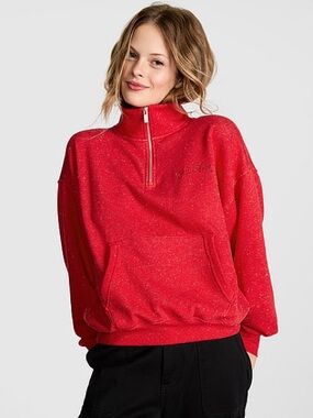 PINK CAMPUS FLEECE™ QUARTER-ZIP SWEATSHIRT